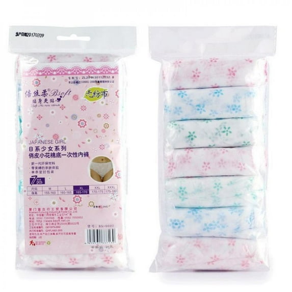 Oaktree 7pcs/lot Disposable Panties Maternity Underwear Panties/Women Travel Prenatal Postpartum Paper non-woven Panties