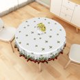 thumbnail image 6 of Duangreer Christmas Tablecloth for Party Dining Indoor and Outdoor, Retro Plaid Xmas Tree Print, Waterproof Tablecloths, 60''Round, 6 of 6