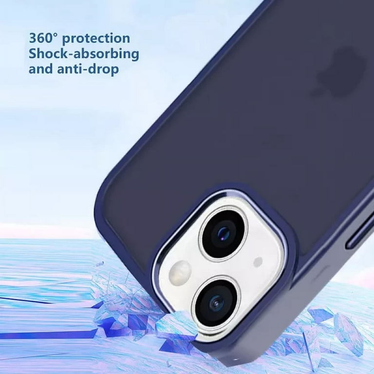 Apple iPhone 13 ネイビー Apple iPhone 13 Case, Ultra Crystal Clear, Shockproof, Slim Grip