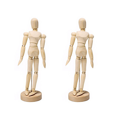 thumbnail image 1 of 2X Wooden Drawing Draft 14 Various Poses Produced Drawing Material Movable Model Doll 14 cm, 1 of 7