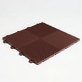 thumbnail image 4 of BlockTile B2US5230 Deck and Patio Flooring Interlocking Tiles Perforated Pack, Brown, 30-Pack, 4 of 4