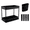 Model H, variant on Multi-Purpose Storage Organizer Rack, No-Assembly Mobile Shelving Unit for Kitchen and Pantry Organization, Space-Saving Slim Design, Onyx Black