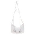 thumbnail image 1 of Retro Mujeres Mariposa Cadena PU Underarm Bag Casual Hobos Bolsos (Blanco) Tmvgtek Oficina Multiescena Multifunción, 1 of 9