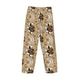 thumbnail image 4 of Kdxio Snake And Flower Print Men's Sleep Pajama Pant Lounge Pants with Pockets, 4 of 8