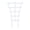 White, variant on OIUR Plant Climbing Frame Stackable Support Trellis Planter Insert Houseplant Trellis for Potted Ivy Roses Cucumbers Home Indoor Outdoor Gardening