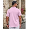 thumbnail image 5 of COOFANDY Button Down Shirt for Men Short Sleeve Casual Shirts Wrinkle-Resistant Stretch Modern Dress Shirt, 5 of 6