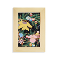thumbnail image 1 of La pintura la cultura japonesa Leaf Flower Escritorio de madera Arte Pintura 5x7 pulgadas marco de foto foto, 1 of 4