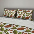 thumbnail image 2 of Green and Brown Comforter & Sham Bedding Set, Sketchy Illustration of Cardamon with Cursive Typography Tropical Aroma, 3 pcs Duvet Set Microfiber Filling Quilt, 5 Sizes, Multicolor, by Ambesonne, 2 of 4