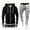 Black, variant on Aofany Men's Tracksuit 2 Pieces Set Full Zip Hoodie Sweatsuits Casual Long Sleeve Jackets and Drawstring Sweatpants Athletic Jogging Suits Sports Outfits