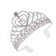 thumbnail image 3 of Tiara de cristal con diamantes de imitación para fiesta de cumpleaños, corona para quinceañeras (rosa), 3 of 5