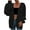 a Black cardigans for Fashion Women, variant on Womens Cable Knit Cardigan Casual Long Sleeve Button Down Sweaters Trendy Loose Fitness Cozy Chunky Knit Coats Teen Girls Clothes Black L