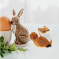 thumbnail image 4 of Simulation Plush Fox Toy Fox Decor for Decoration 2Pcs, 4 of 5