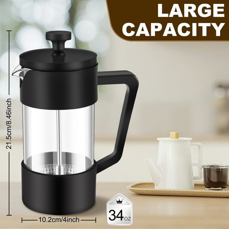 Remiawy French Press Coffee Maker, 35oz/1000ml Coffee Press with