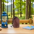 thumbnail image 4 of OUNONA Waterproof Brown Nylon Raincoat Bag for Camping with Drawstring 2Pcs, 4 of 6