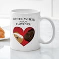 thumbnail image 5 of CafePress - Wheek, Wheek Means I Loveyou Mug - 11 oz Ceramic Mug - Novelty Coffee Tea Cup, 5 of 6