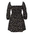 thumbnail image 4 of Mujer moda manga larga cuello redondo sexy casual volante manga temperamento vestido Fridja yut1759, 4 of 7