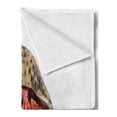 thumbnail image 2 of Hermit Crab Soft Flannel Fleece Throw Blanket, Close up Shot of a Coenobita Perlatus Marine, Cozy Plush for Indoor and Outdoor Use, 60" x 80", Sepia Vermillion, by Ambesonne, 2 of 5