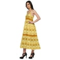 thumbnail image 2 of Moomaya Printed Sleeveless Long Maxi Dress Spaghetti Straps With Lace Trim, 2 of 6