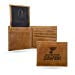 North Dakota NDSU Bison Embossed Brown Leather Trifold Wallet NEW in Gift Tin