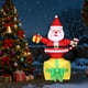 thumbnail image 1 of Papá Noel Inflable De 1,82 M Para Decoración Navideña Exterior, Ideal Para El Hogar, Para Niños, Mujeres Y Hombres., 1 of 10