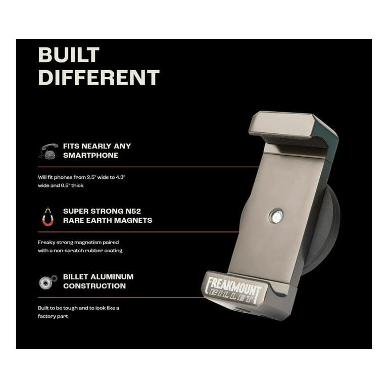 Freakmount Billet Adjustable Motorcycle Magnetic Cell Phone