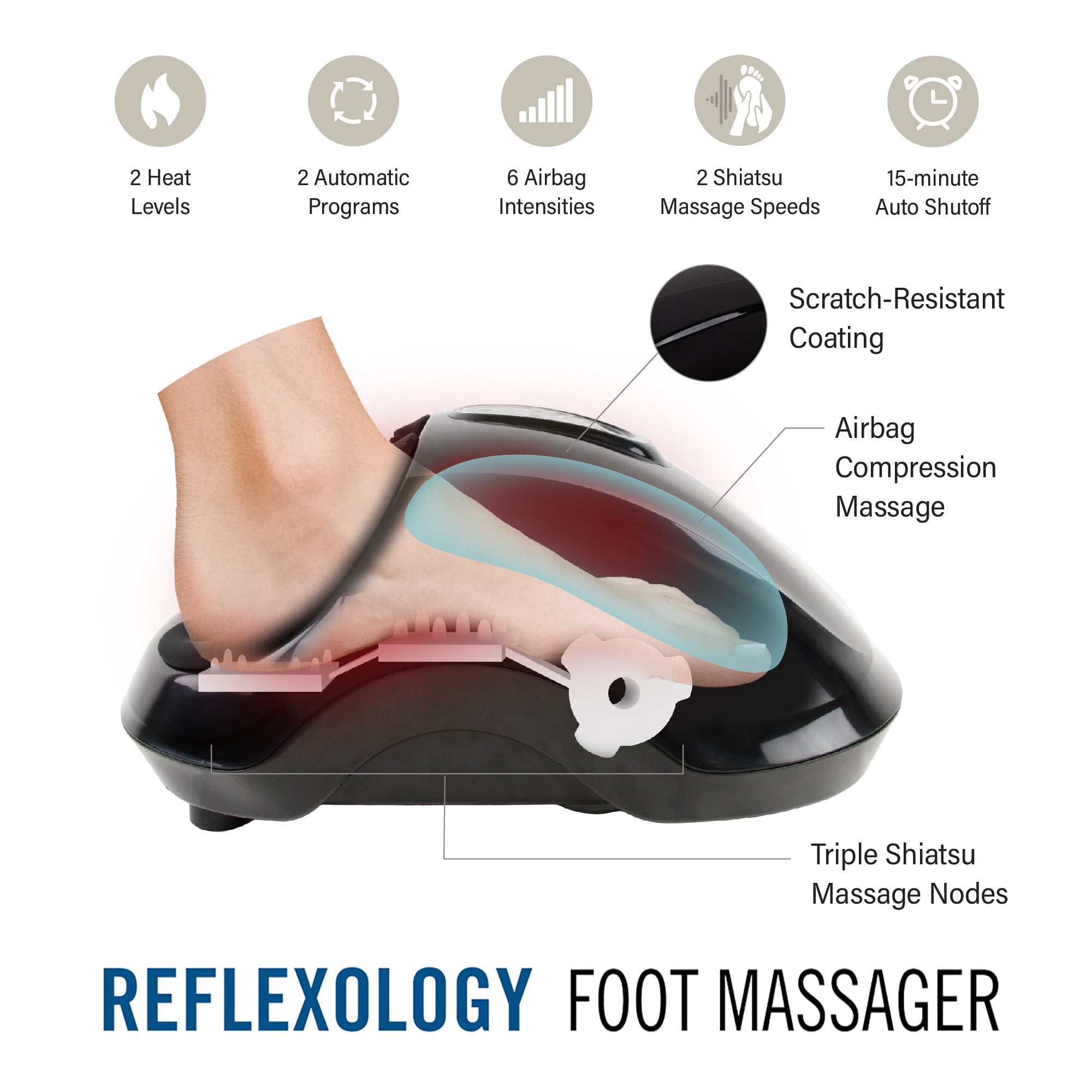 Daiwa Felicity Foot Massager Reflexology Mat with Magnetic Therapy Acupressure Disc
