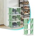 thumbnail image 2 of Aihimol Shoe Rack,3-Tier Sturdy and Durables Shoe Rack Cabinet Vertical Storage for Entryway Dormitory,Stackable Design, 2 of 6