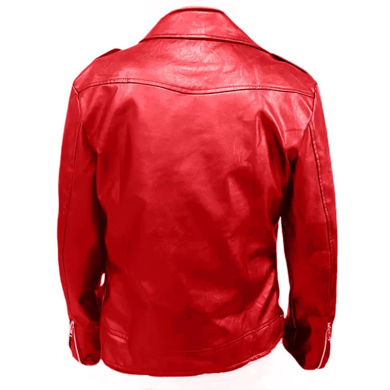 Zpanxa Men's Real Leather Jacket Genuine Cowhide Hooded Windproof