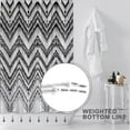 thumbnail image 5 of Black White Shower Curtain,Boho Geometry Fabric Shower Curtains Sets for Bathroom,Farmhouse Stripe Bath Curtain Minimalist Art Curtain with 12 Hooks 72x72 Inches, 5 of 6