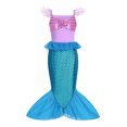 thumbnail image 1 of Disney-disfraz de la Sirenita Ariel para niños, vestido Morado para niñas, Cosplay, Carnaval, fiesta de cumpleaños, vestido de sirena, 1 of 2