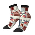 thumbnail image 2 of Bingfone Patchwork In Country Style Design Patterned Men'S Women'S Casual Cotton Socks, 2 of 9