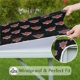 thumbnail image 6 of Square Tablecloth with Elastic Edges 34 * 34 Inch Pioneer Waterproof Red Rose Floral Table Cover Washable Indoor and Outdoor for Party Kitchen Dinner Banquet Patio Picnic, 6 of 6