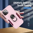 thumbnail image 4 of Dteck for iPhone 13 Case with Ring Stand Cover,Hybrid Shockproof Impact-Resistant Bumpers Protective with Built-in Ring Stand Ring Kickstand for Apple iPhone 13 (Pink/Rosegold), 4 of 8