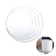 thumbnail image 2 of 4 Sizes Round Acrylic Cake Discs Boards Topper Reusable Perspex Disk Base For Trimming Decorating Supplies, 2 of 3