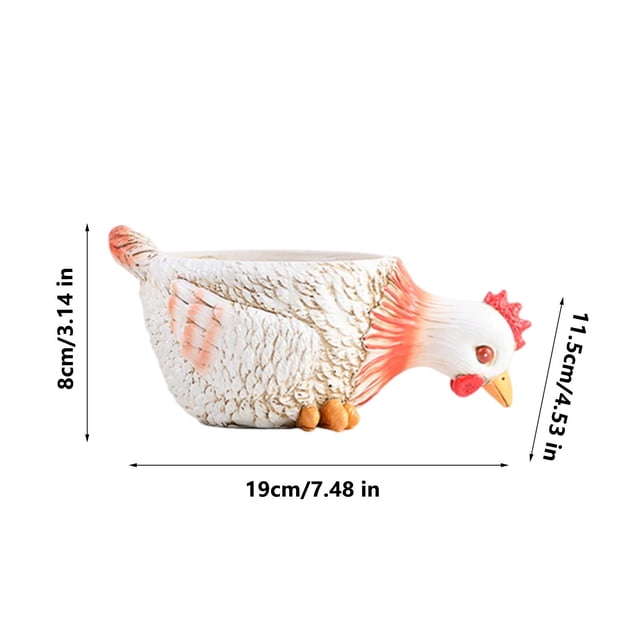 Flowerpot Personalized Desktop Breathable Animals Shaped Coarse Ceramic Plantser