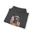 thumbnail image 4 of Autumn Pup: Dachshund & Pumpkins Hoodie Collection - Unisex Heavy Blend™, 4 of 4