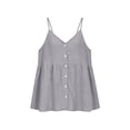 thumbnail image 5 of BUIGTTKLOP Cotton Linen Camisole Tops for Women Summer Sleeveless Spaghetti Strap Tank Tops V Neck Loose Fitted Camis, 5 of 6