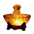 thumbnail image 2 of Lampe de Lecture Série Chien en Résine, Lampe Statue Décorative avec Commande Alimentée par Usb, pour Éclairage d'Ambiance de Chambre, Jaune, 2 of 6