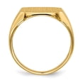 thumbnail image 3 of Auriga Fine Jewelry 14K Yellow Gold 12.0 mm x12.0 mm Closed Back Signet Ring for Men Size 9, 3 of 6