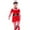 A799-Red, variant on FYDUU Fashion Boys Clothes Suit Christmas Outfits Children Boys 5Pc Outfit Set Long Sleeve Tops Pants Hat Socks Belt Green Outfit Set 3-4 Years