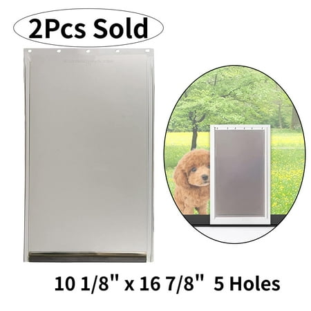 2x Durable Replacement cat and dog Door Flap  Weather-  for Doggie Doors Replace Dogs And Cats