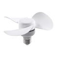 thumbnail image 1 of Bunblic E27 Base Ceiling Fan Socket Fan Silent Working Small High Performance Powerful Wind Easy Setup for Bedroom Living Room Indoor 14cm, 1 of 8