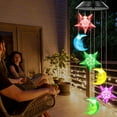 thumbnail image 4 of LINLIN Solar Wind Chimes Color Changing Lights Outdoor for Mom Grandma Women Wife Aunt Sister, Unique Mobile Wind Chime, Mothers Day Yard Decor, 4 of 7