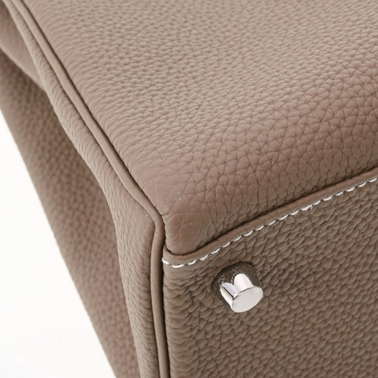 Garderobe - Hermès Vert/Etoupe Bicolor Kelly 28 Bag with Palladium