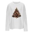 thumbnail image 4 of RXMEKW Chandail Molletonné Imprimé de Noël pour Femmes, Manches Longues Décontracté Col Rond, Coupe Ample, Noir, 4 of 4