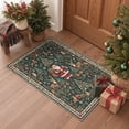 thumbnail image 6 of KUETH 4'x6' Christmas Machine Washable Area Rug, Non-Slip Rugs for Bedroom, Small Living Room and Dining Area, Green, 6 of 7
