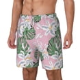 thumbnail image 2 of Balery Lilies Flowers Mens Swim Trunks Swim Shorts for Men Quick Dry Inseam Beach Shorts with Compression Liner Pocket-3X-Large, 2 of 9
