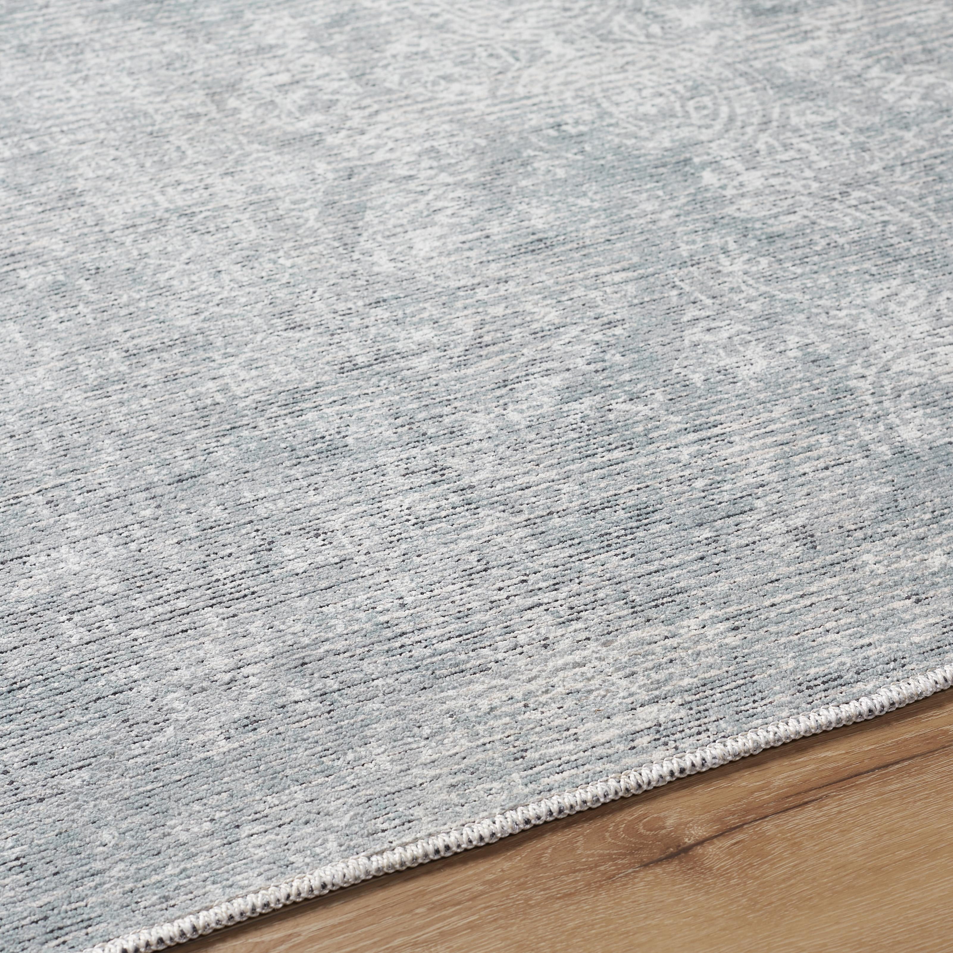 Better Homes & Gardens Boho Circles Washable Non-Skid Area Rug, Blue, 5 ft 3 in x 7 ft