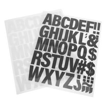 HOOWIFFY 10 Sheets Heat Transfer Vinyl Letters for Fabric Items Iron On Letters Patch Black