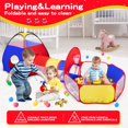 thumbnail image 3 of Carpa de juego GeerWest 3 en 1 para niños con piscina de bolas y túnel de juego, 3 of 7